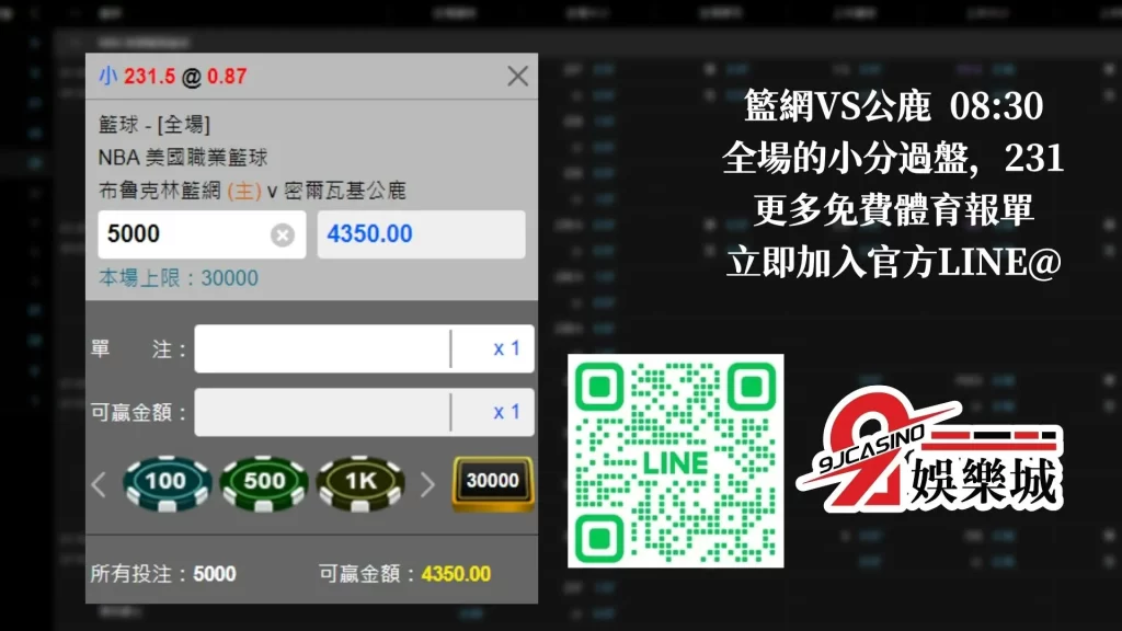 NBA賽前分析--密爾瓦基公鹿 vs 布魯克林籃網 08_30-9J娛樂城